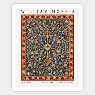 William Morris Exhibition Design Holland Park Carpet Pattern Sticker